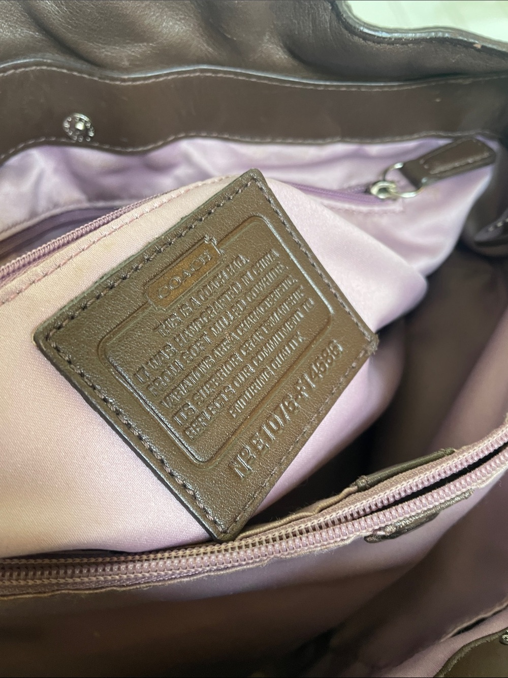 Coach Vintage Y2K Penelope Chocolate Brown Pebbled Leather bag - Picture 16 of 16